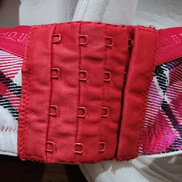Lane Bryant Cacique Red Plaid Light Lined T-Shirt Bra 38G Holiday Comfort Casual - Picture 6 of 12